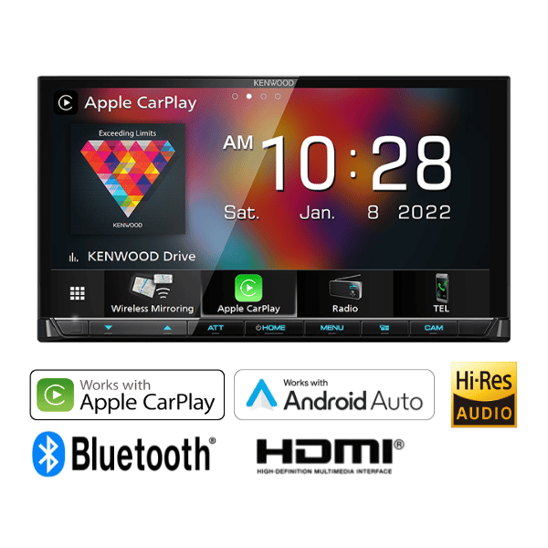 Kenwood Digital Multimedia Receiver with 7.0″ Display