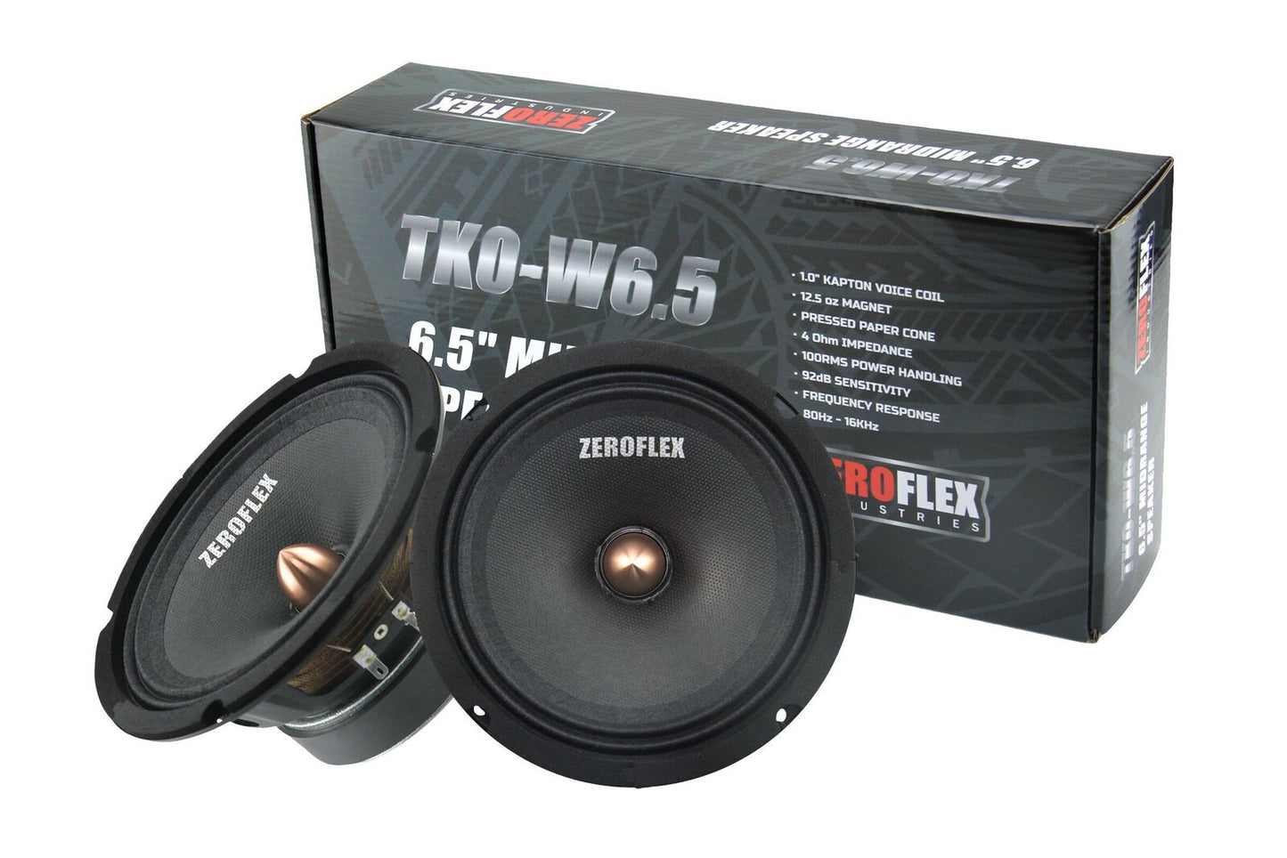 ZEROFLEX TKO-W6.5 6.5" Midbass Drivers 100rms 9 (pair)