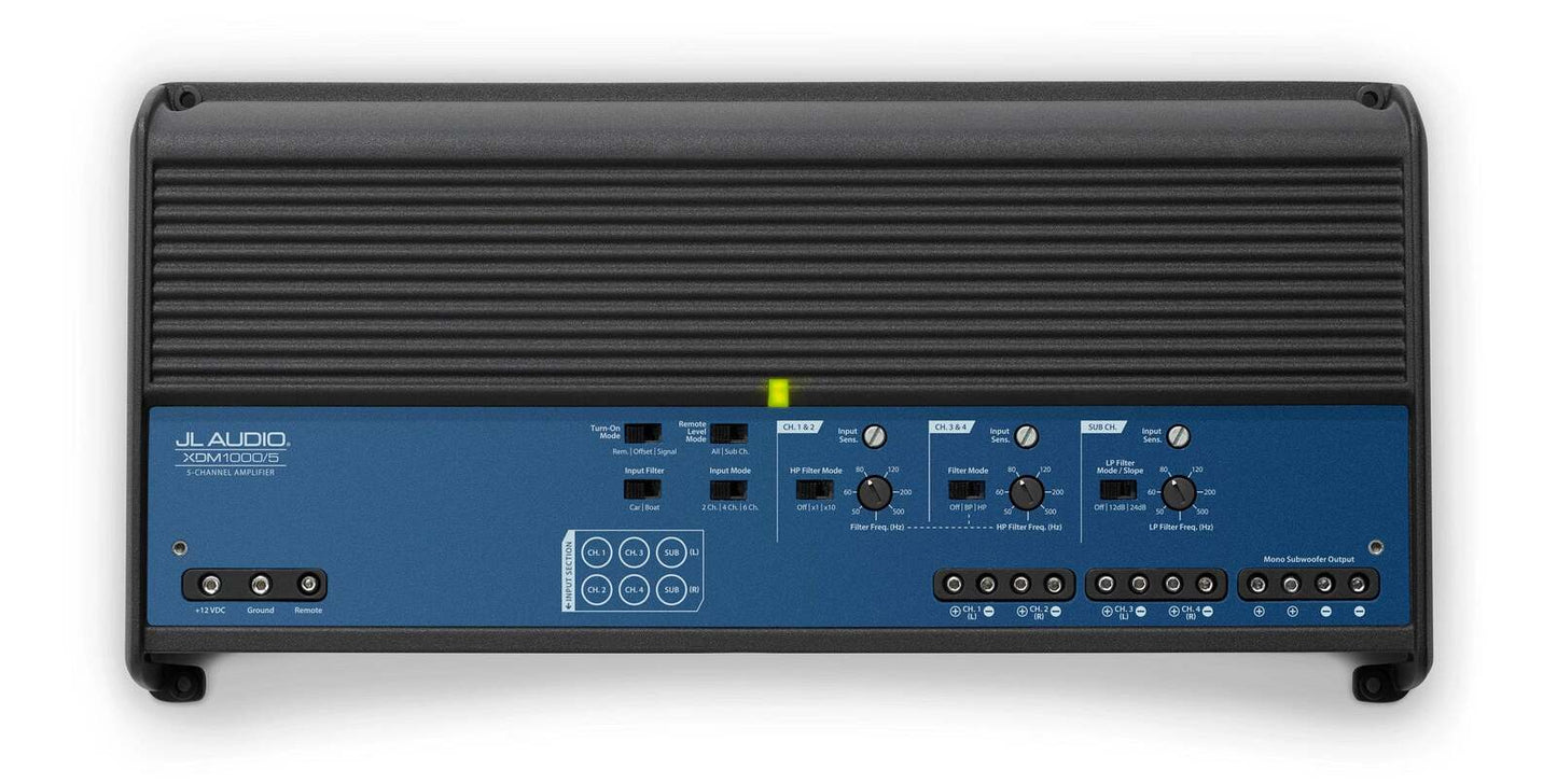 5 Ch. Class D, Car/Marine System Amplifier, 1000 W