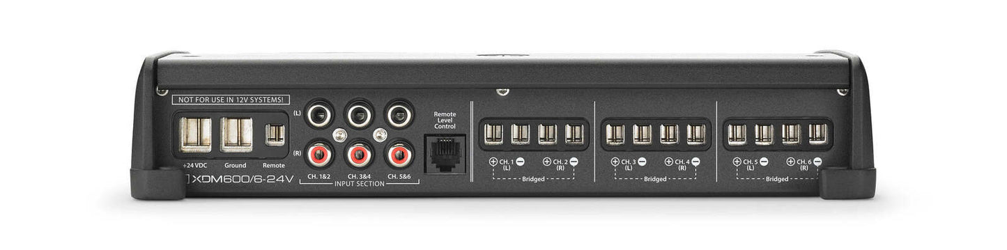 6 Ch. Class D, Full-Range Car/Marine Amplifier, 600 W, for 24V Systems
