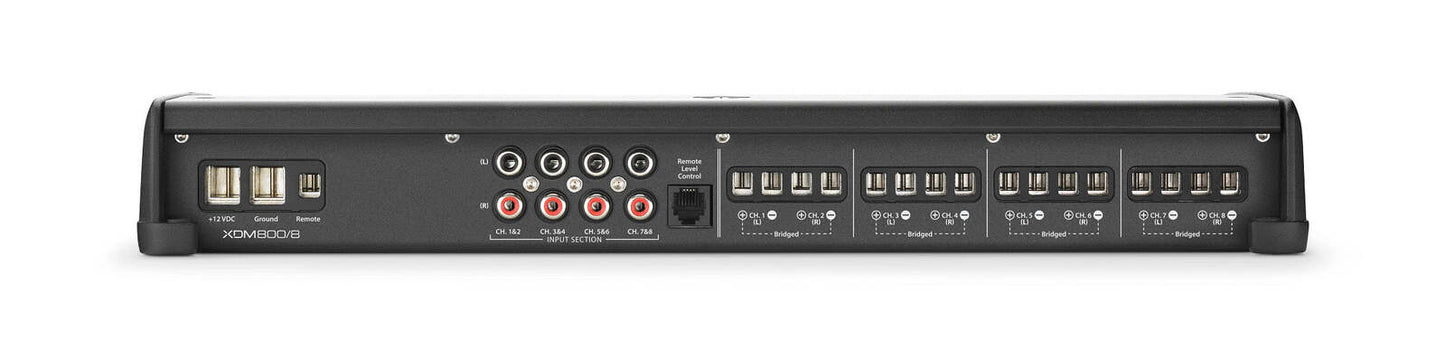 8 Ch. Class D Full-Range Car/Marine Amplifier, 800 W