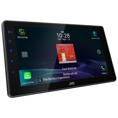 JVC KW-Z900W 9" HD Capacitive Floating Display AV Receiver Wireless CarPlay and Android Auto