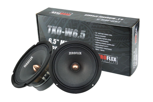 ZEROFLEX TKO-W6.5 6.5" Midbass Drivers 100rms 9 (pair)