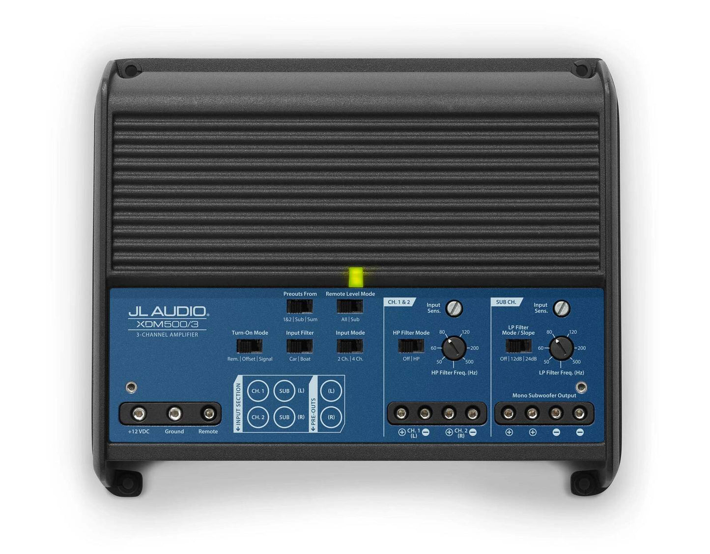 3 Ch. Class D, Car/Marine System Amplifier, 500 W