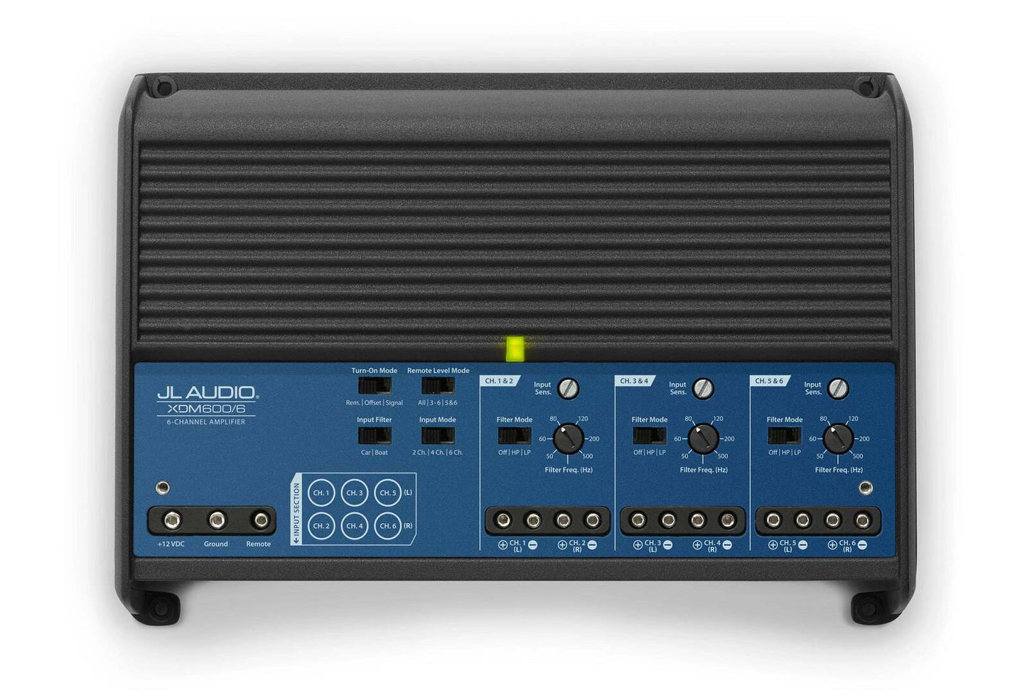 6 Ch. Class D, Full-Range Car/Marine Amplifier, 600 W